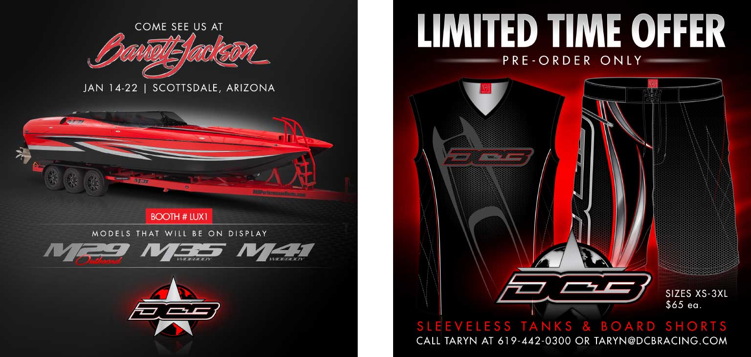 DCB Performance Marine social media graphics