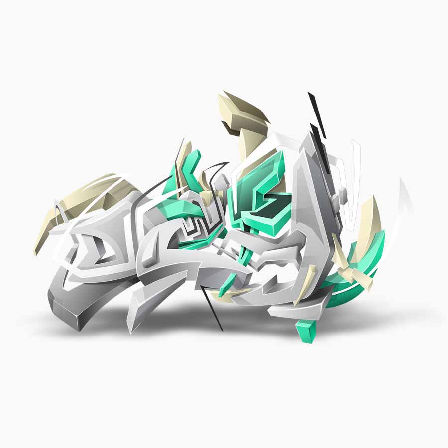 defy 3D graffiti art installation thumbnail