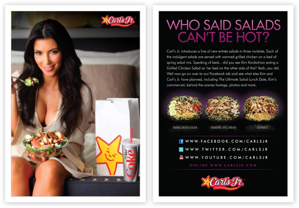 Carl's Jr. restaurant marketing design