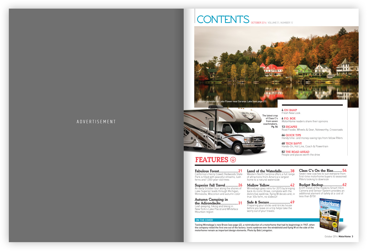 MotorHome magazine design and art direction