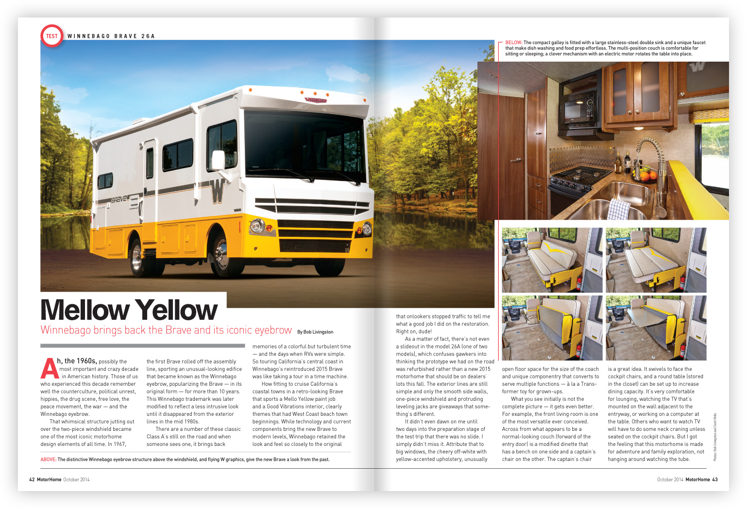 MotorHome magazine design and art direction