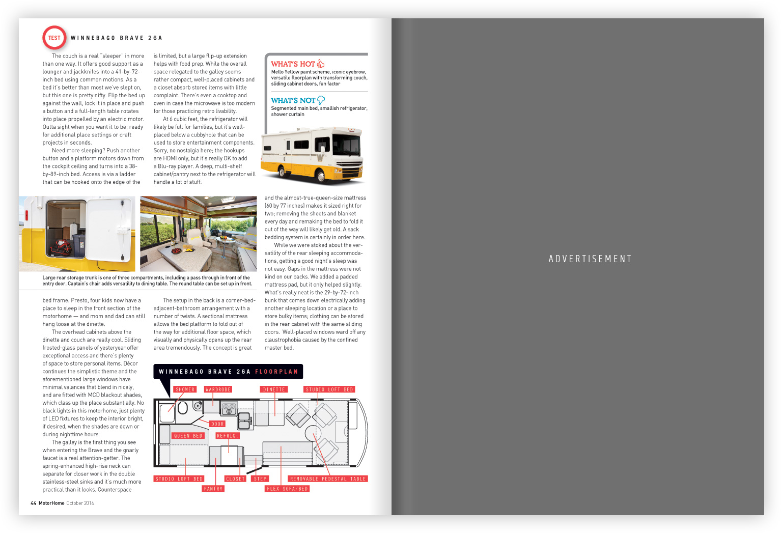MotorHome magazine design and art direction