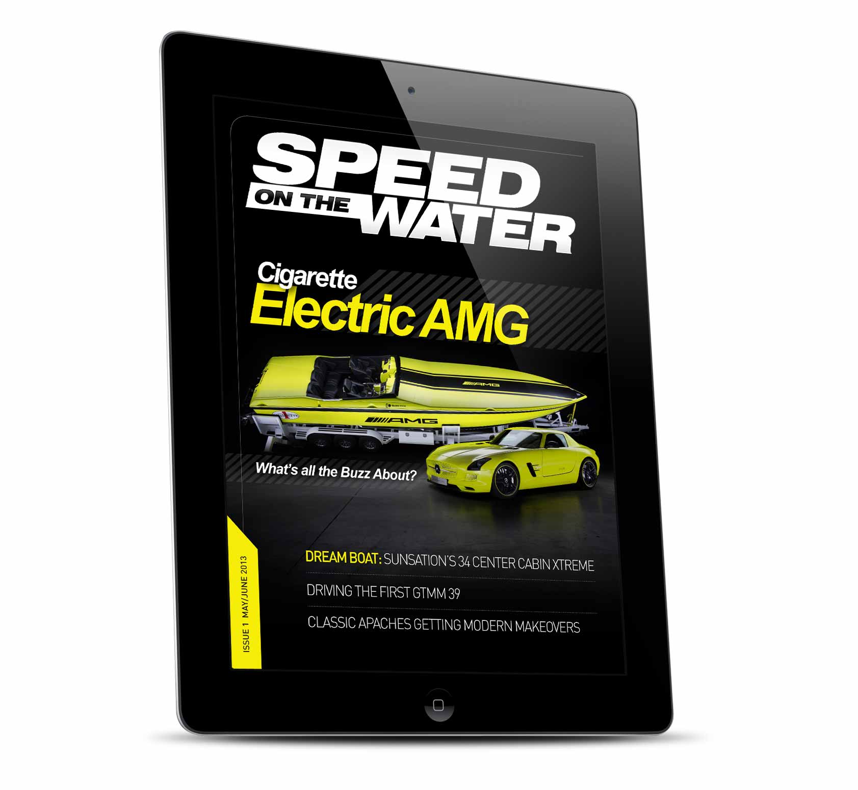Speed on the Water digital magazine design
