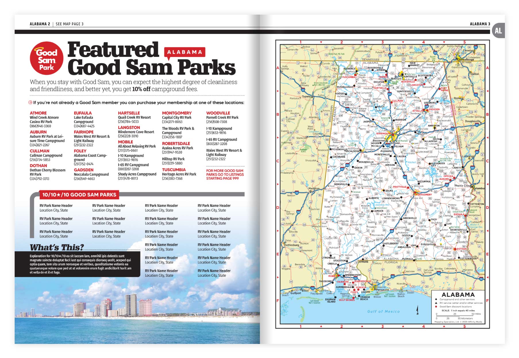 Good Sam Campground Guide design by Ricky Damien
