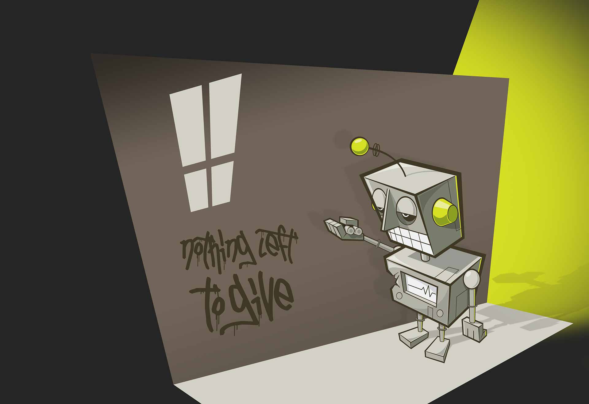 Robot illustration by Ricky Damien