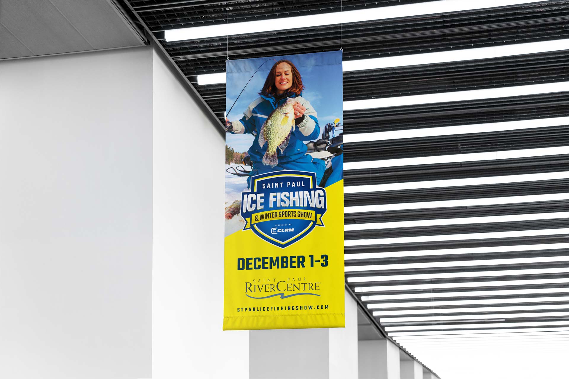 St. Paul Ice Fishing Show flag design