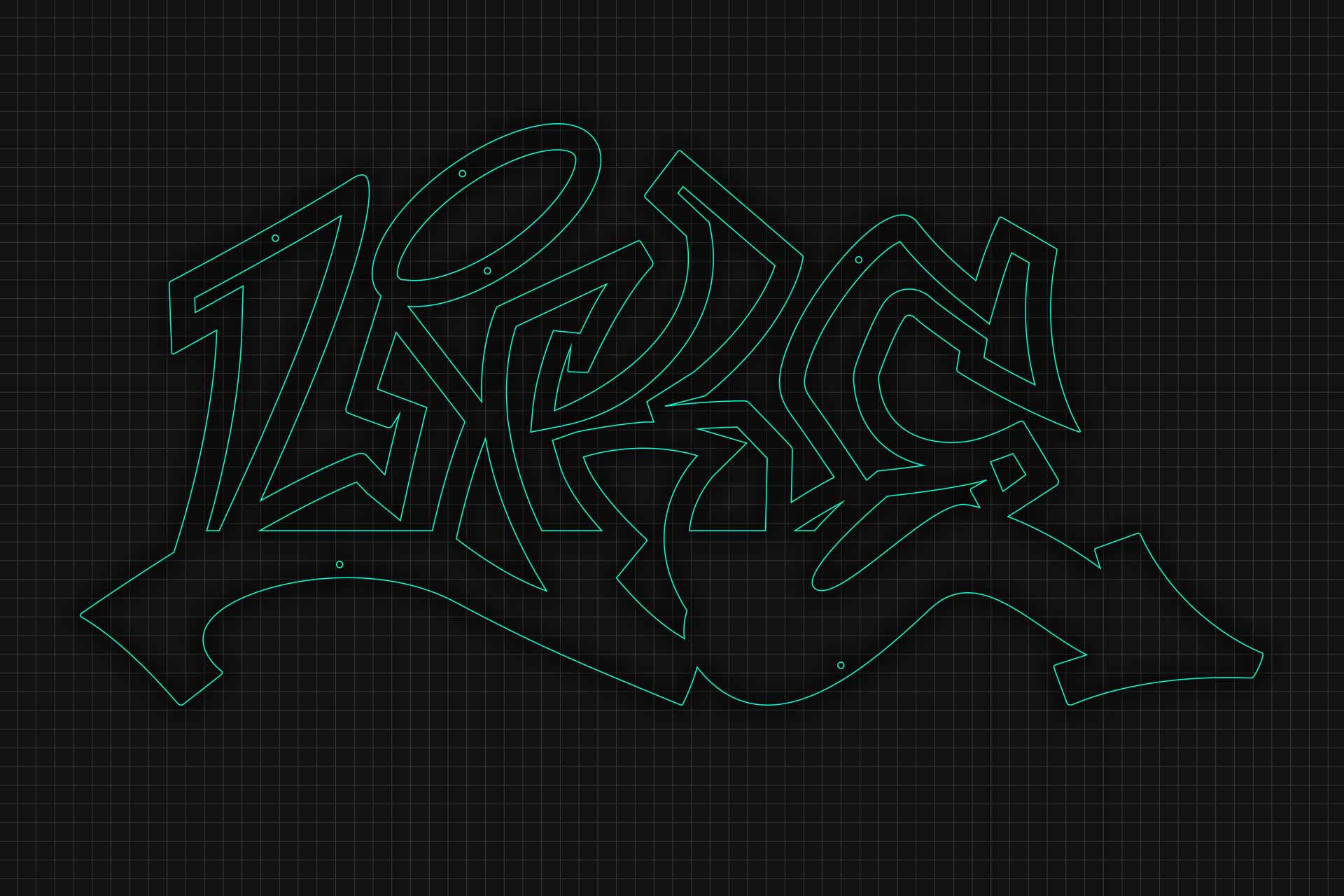 Like graffiti sculpture by Ricky Damien