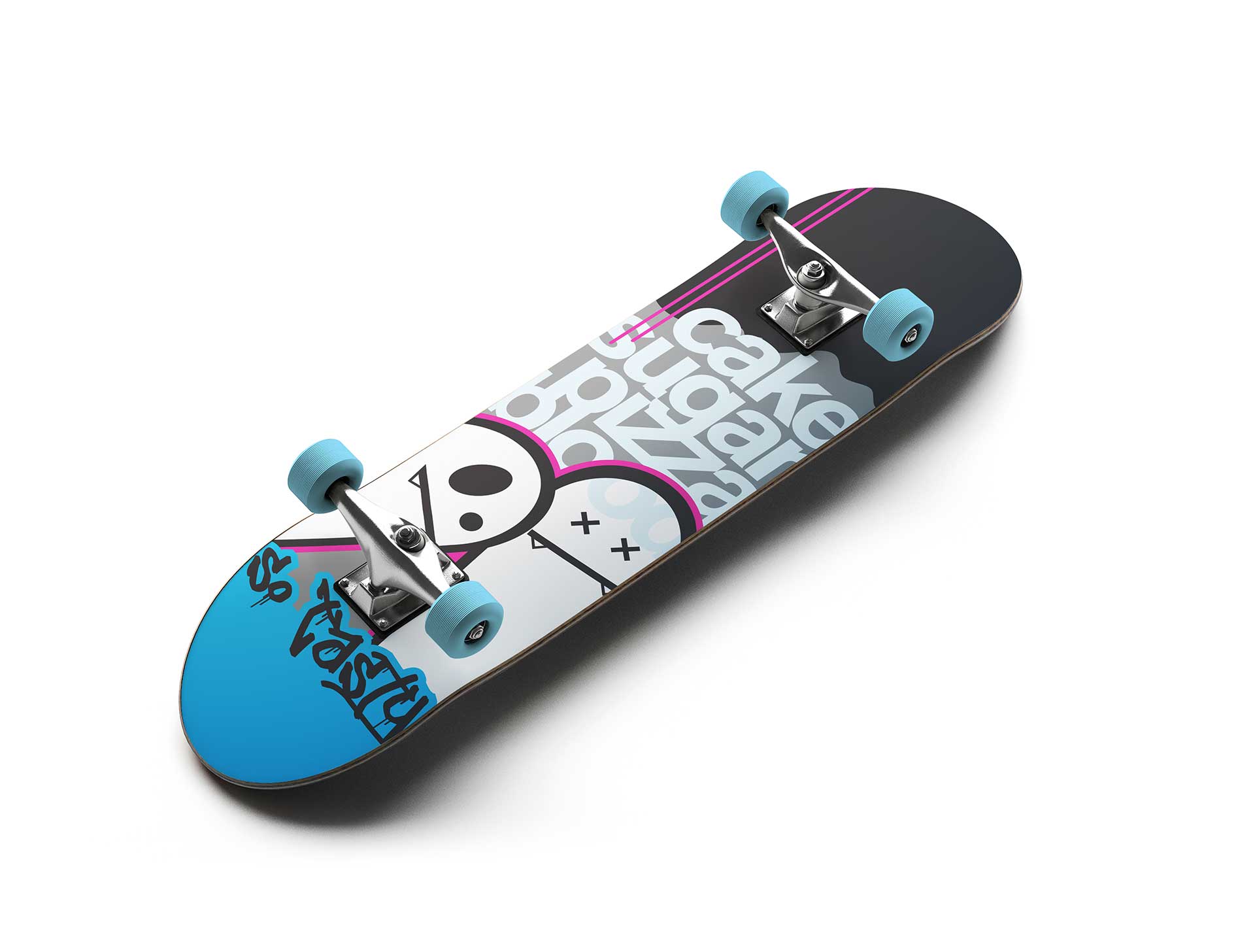So Tasty skateboard deck design by Ricky Damien