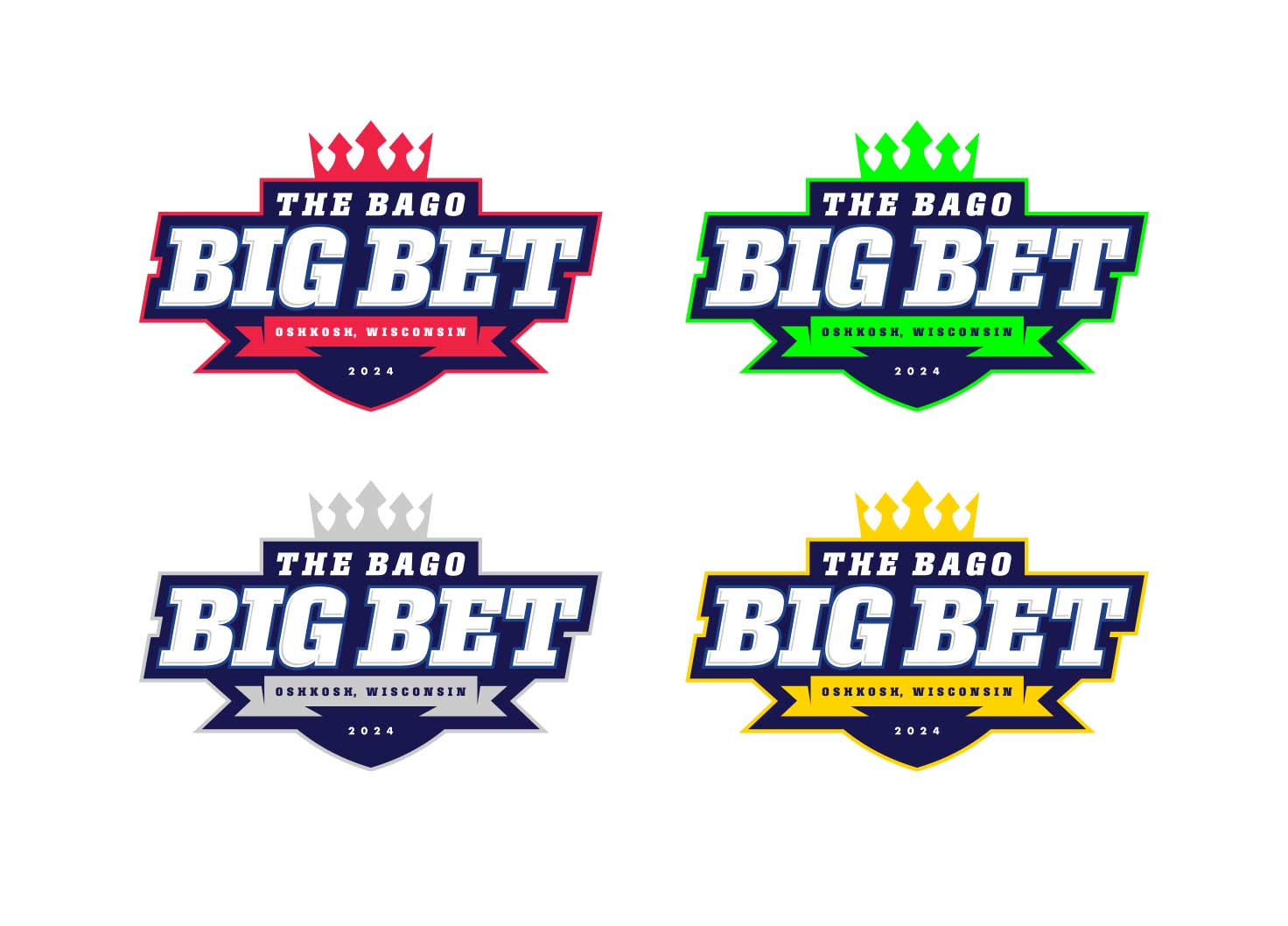 Bago Big Bet poker run logo design by Ricky Damien