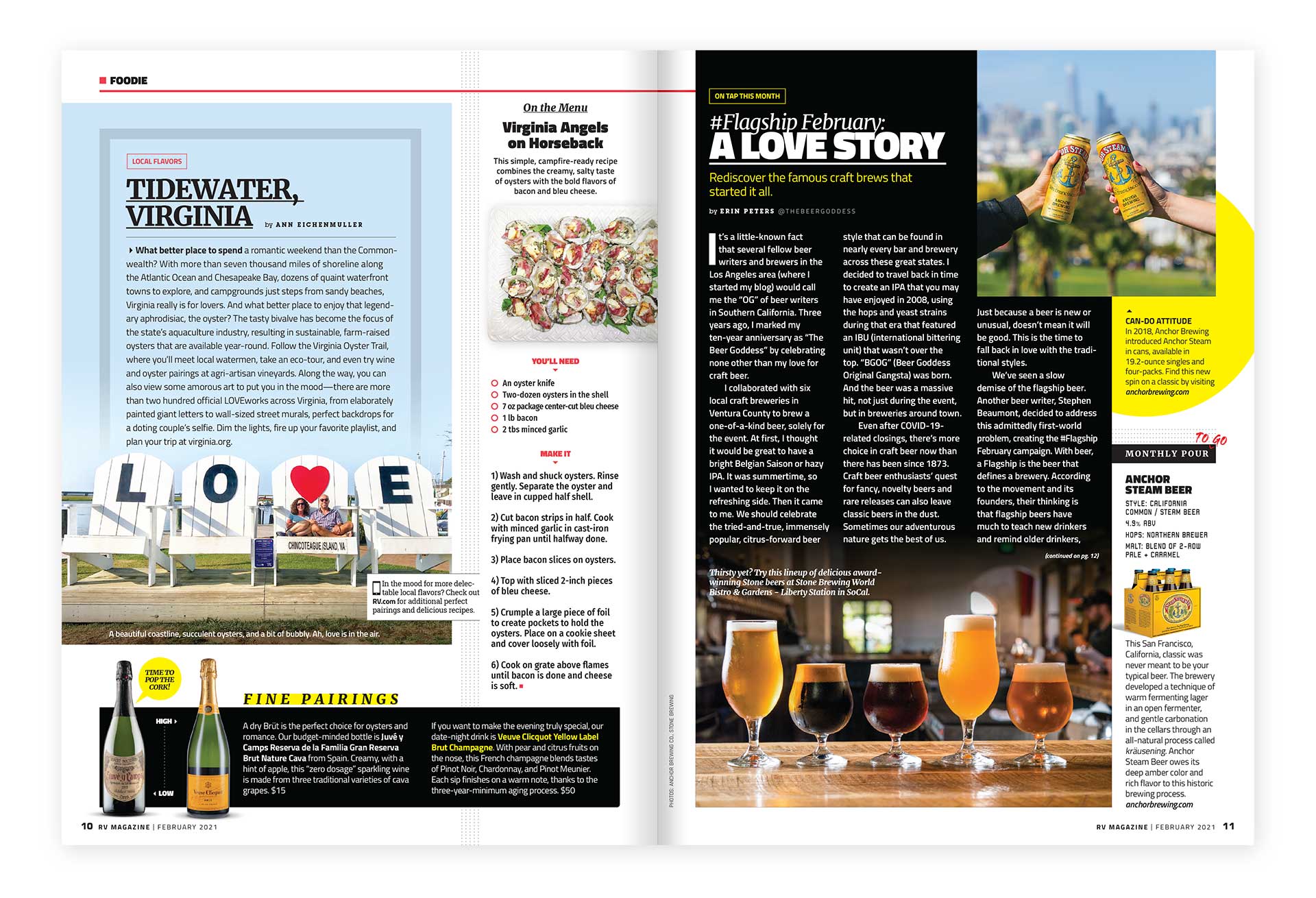 RV Magazine layout design by Ricky Damien