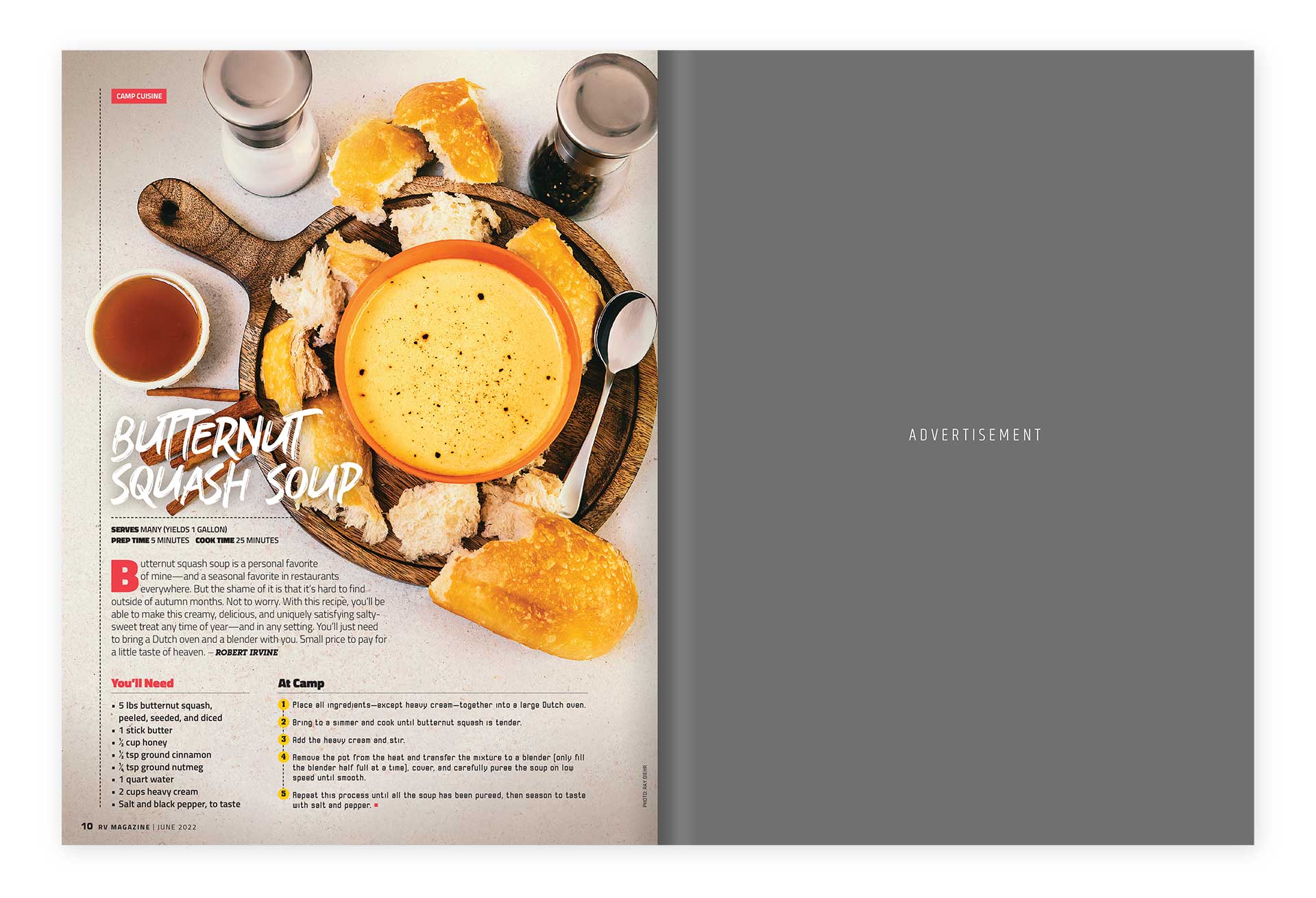 RV Magazine layout design by Ricky Damien