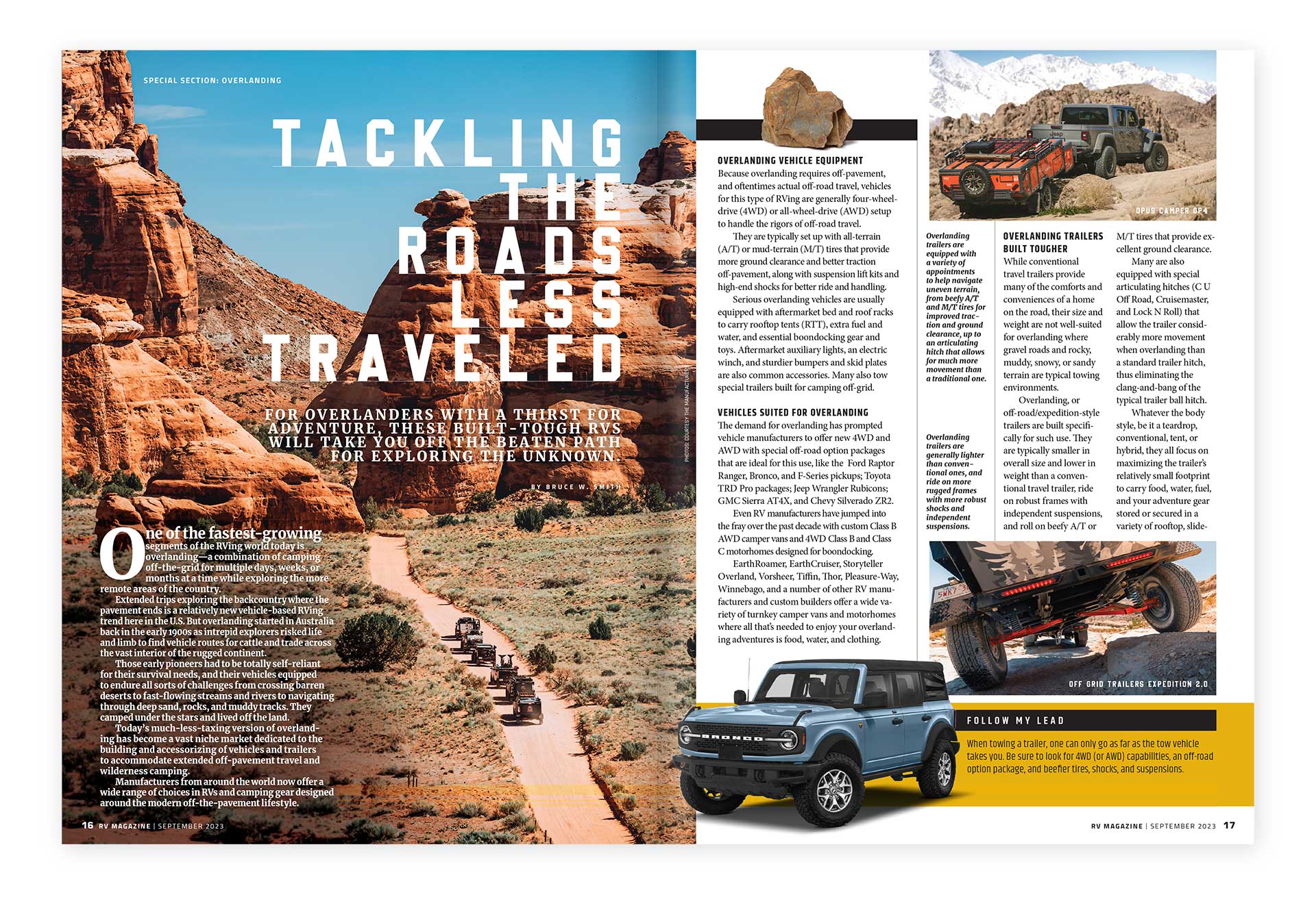 RV Magazine layout design by Ricky Damien