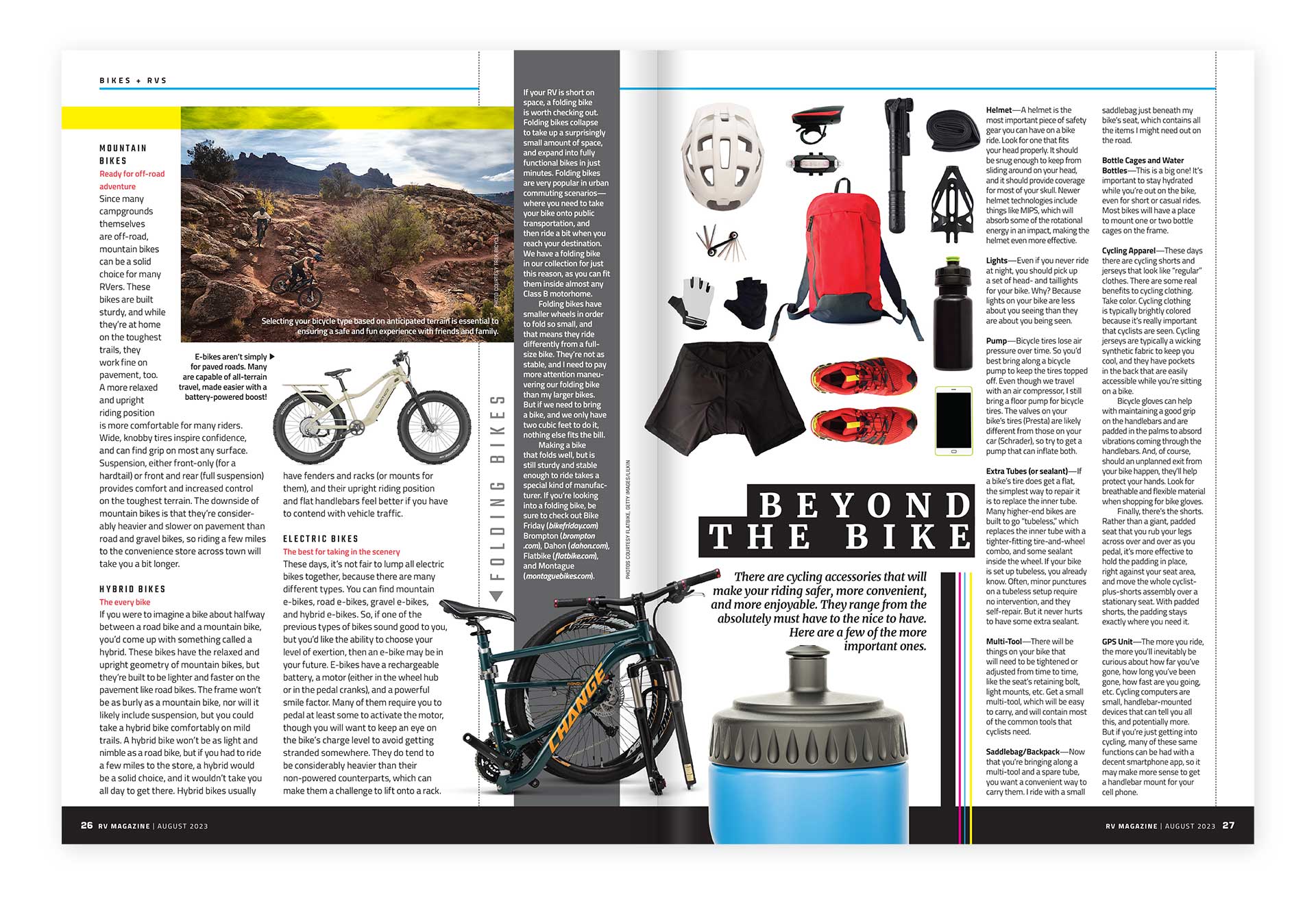 RV Magazine layout design by Ricky Damien