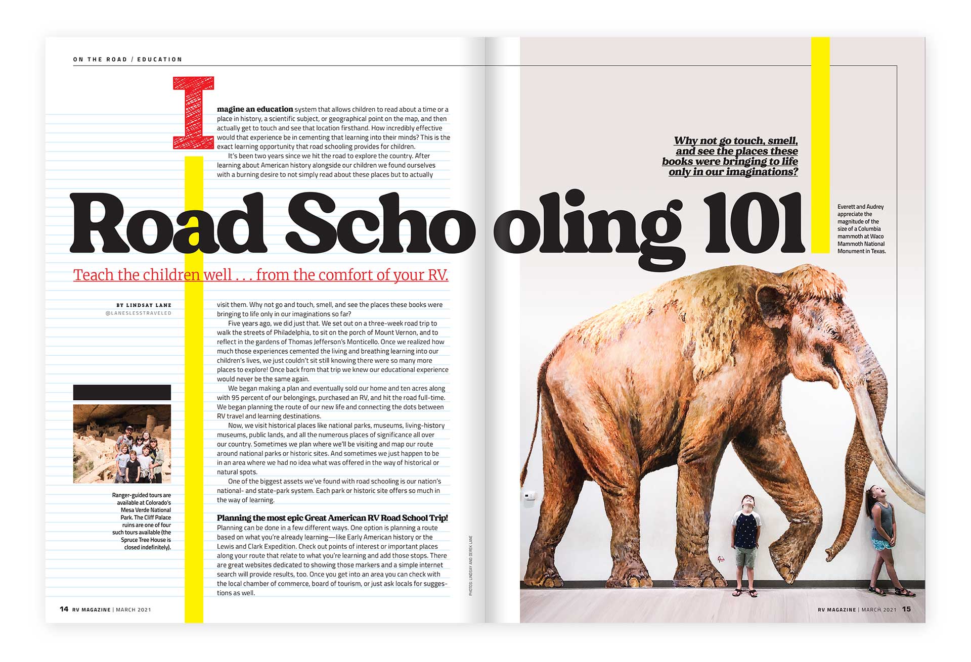 RV Magazine layout design by Ricky Damien