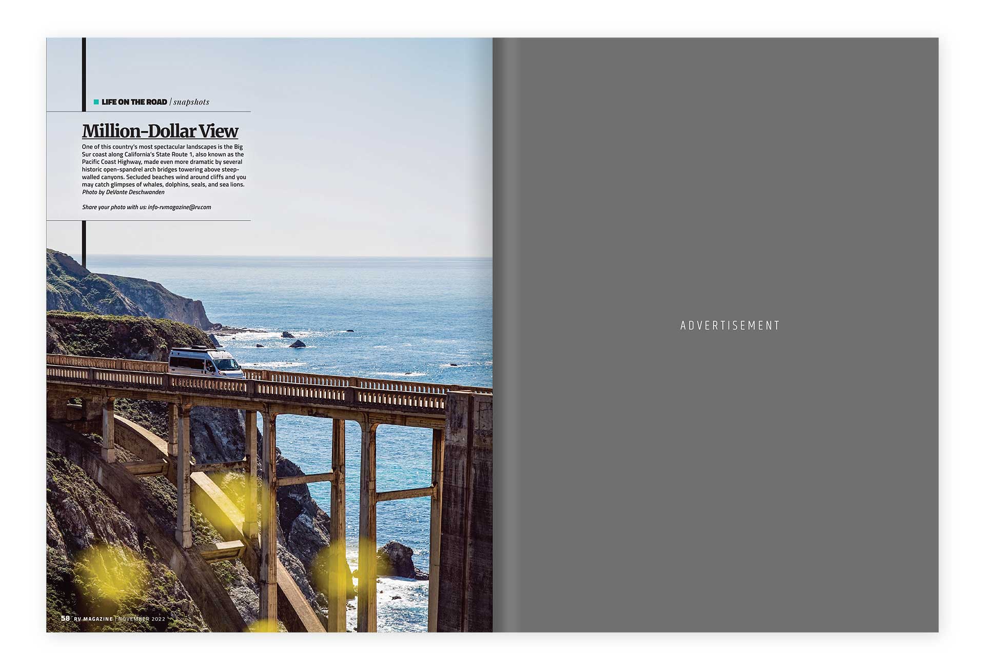 RV Magazine layout design by Ricky Damien