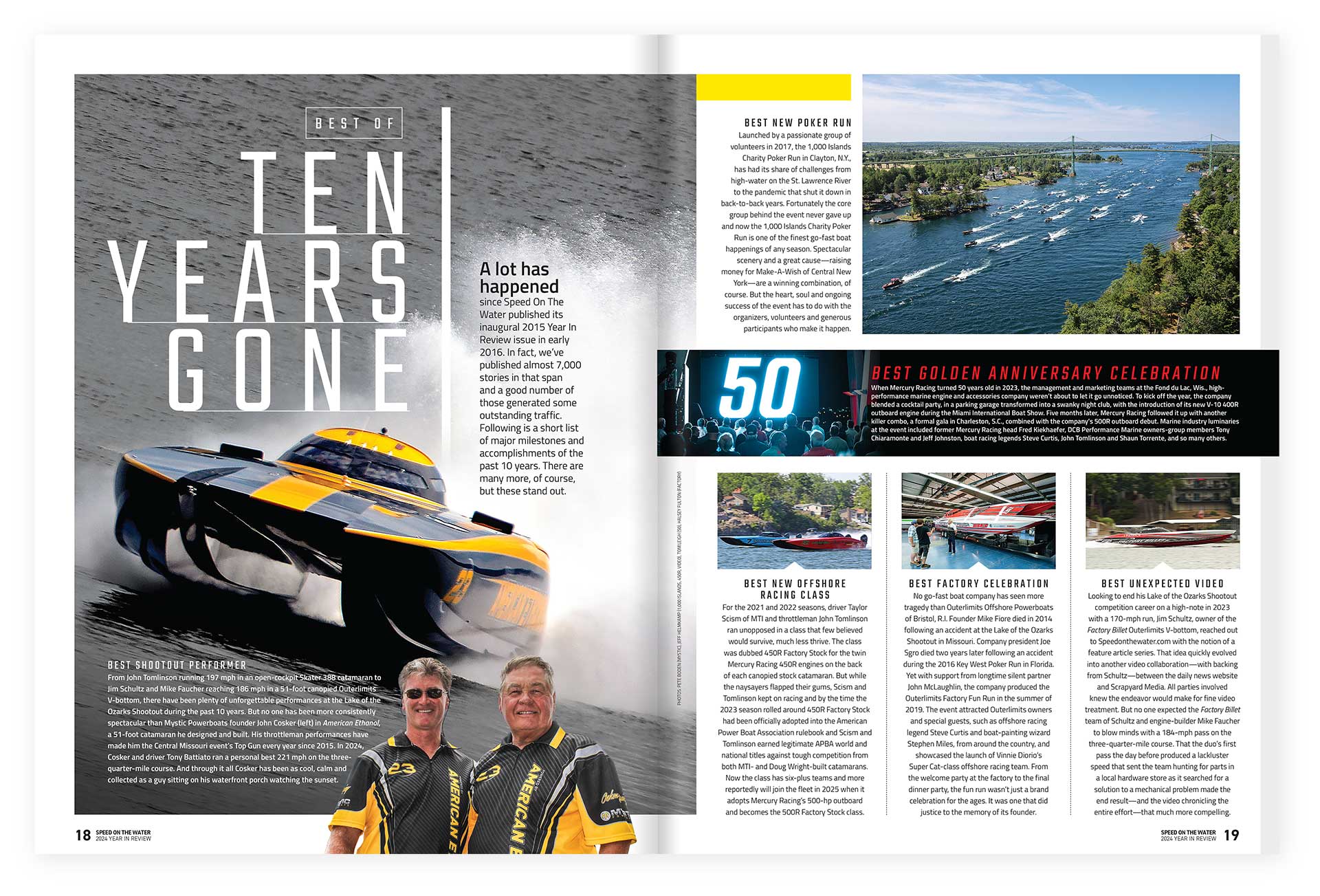 Speed on the Water boating magazine design by Ricky Damien