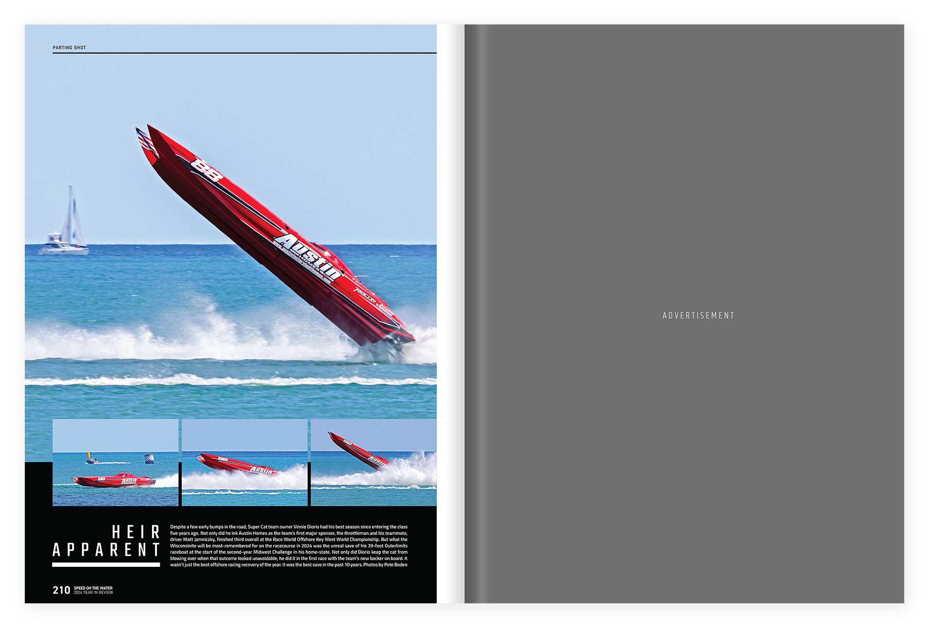 Speed on the Water boating magazine design by Ricky Damien