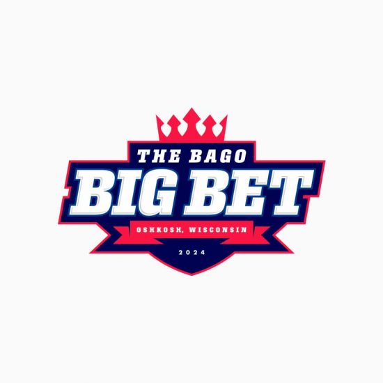 Bago Big Bet poker run logo design thumbnail