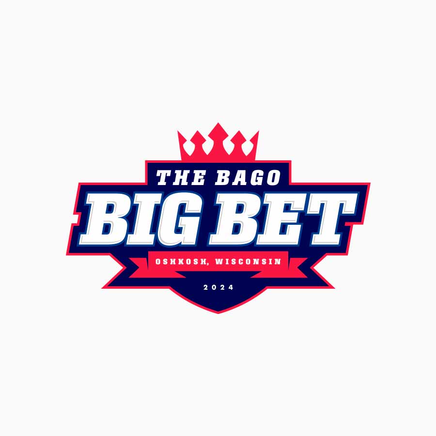 Bago Big Bet poker run logo design thumbnail