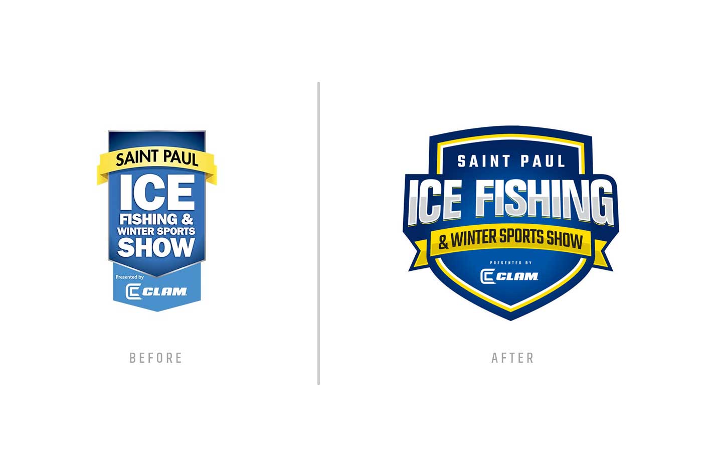 st. paul ice fishing show logo design by Ricky Damien