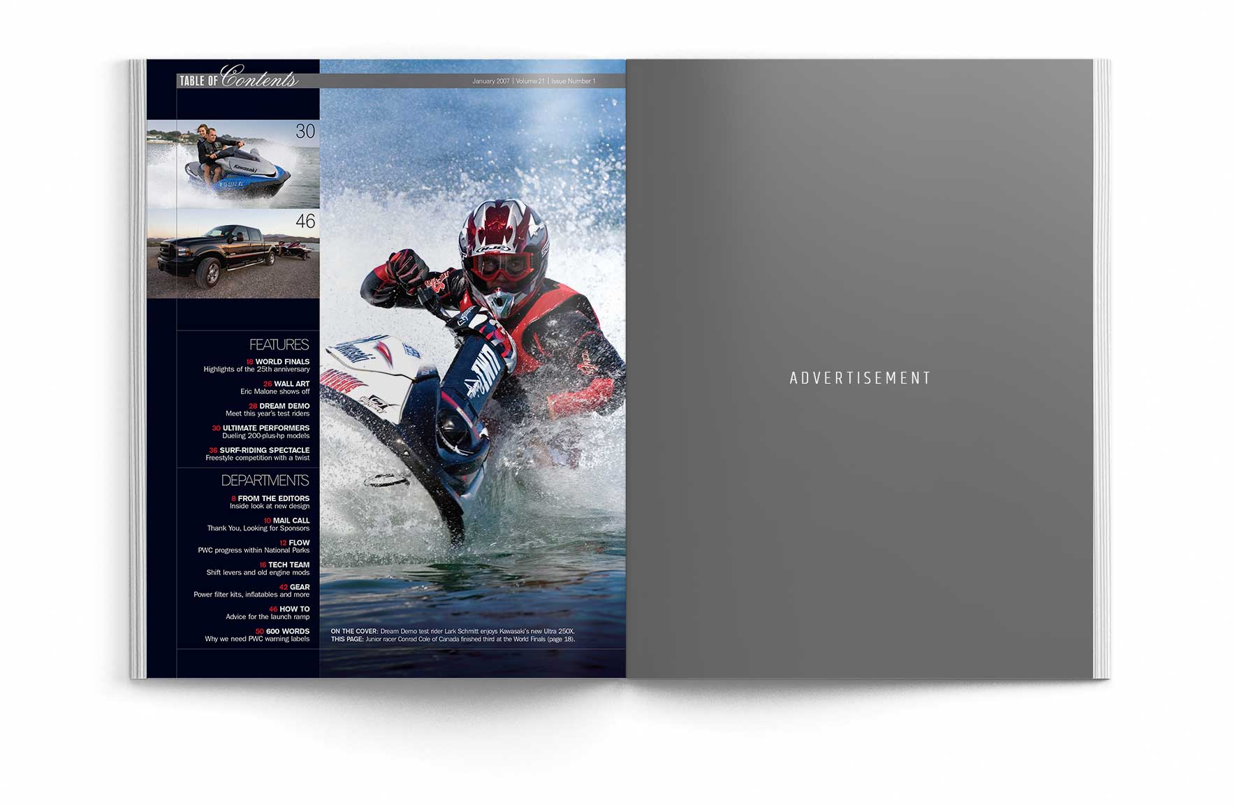 WaterCraft World magazine layout